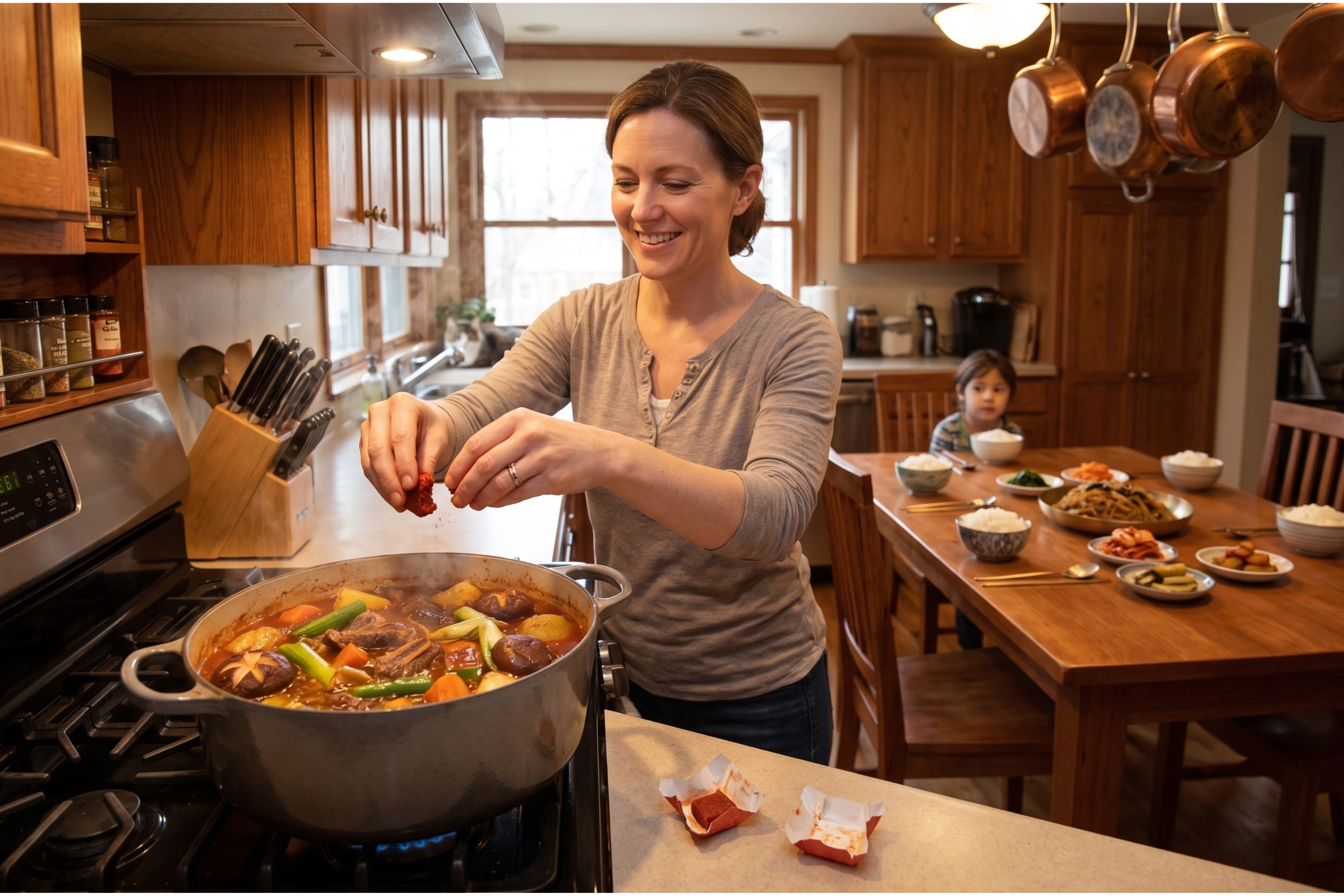 Korean Vegan Soup kit from The King's Warden Film Location