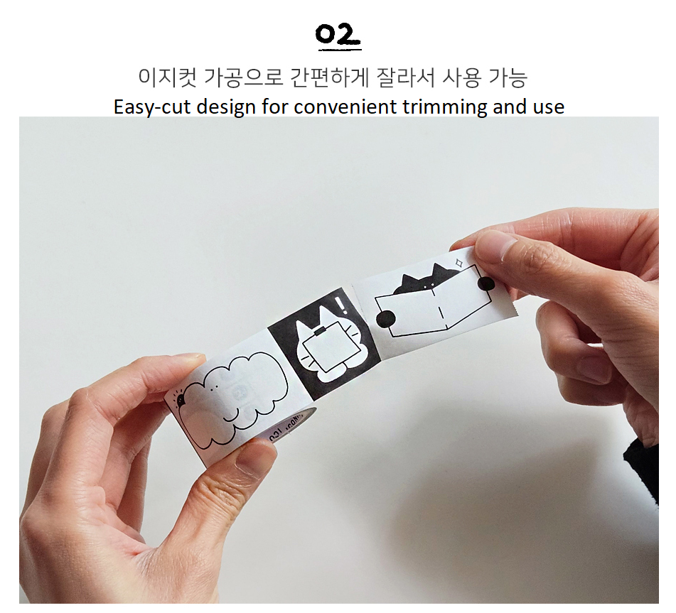 Iconic Made in Korea Doodle Sticky Memo Roll 3-Pack Bundle