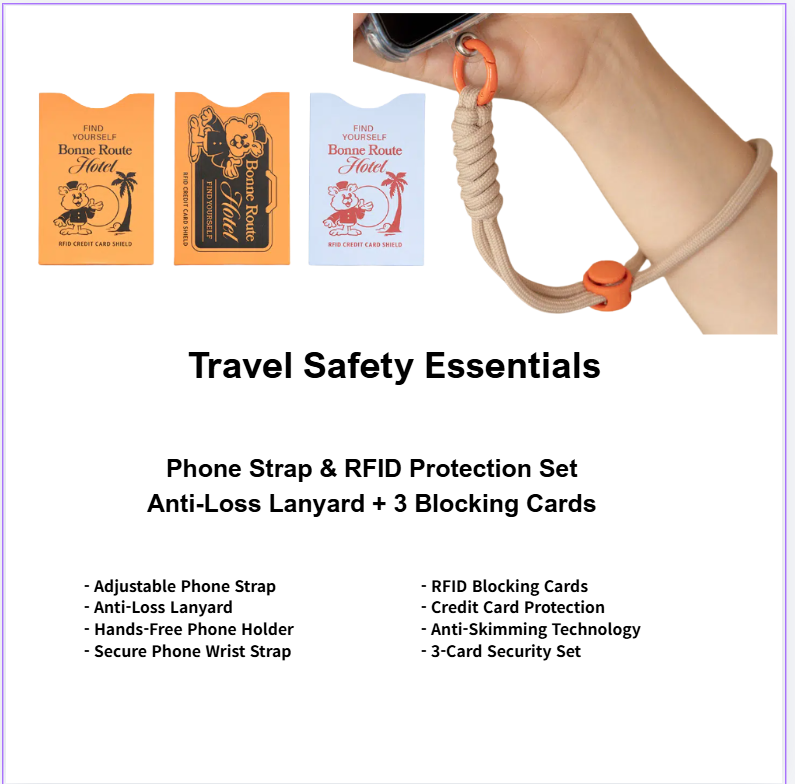 bomramtrove Travel Toiletry Bag 15-in-1 Kit – Portable Organizer for Toiletries, TSA Approved