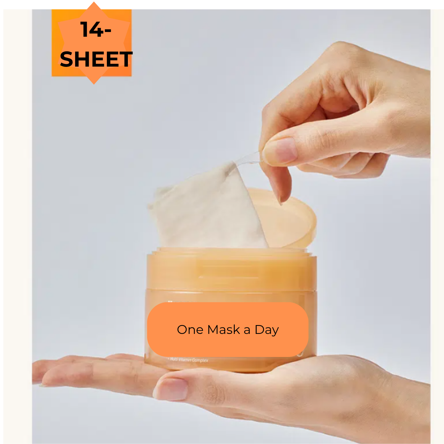 bomramtrove Korean Jeju Carrot Face Mask Sheet- 14 Pack Brightening Hydrating Facial Masks
