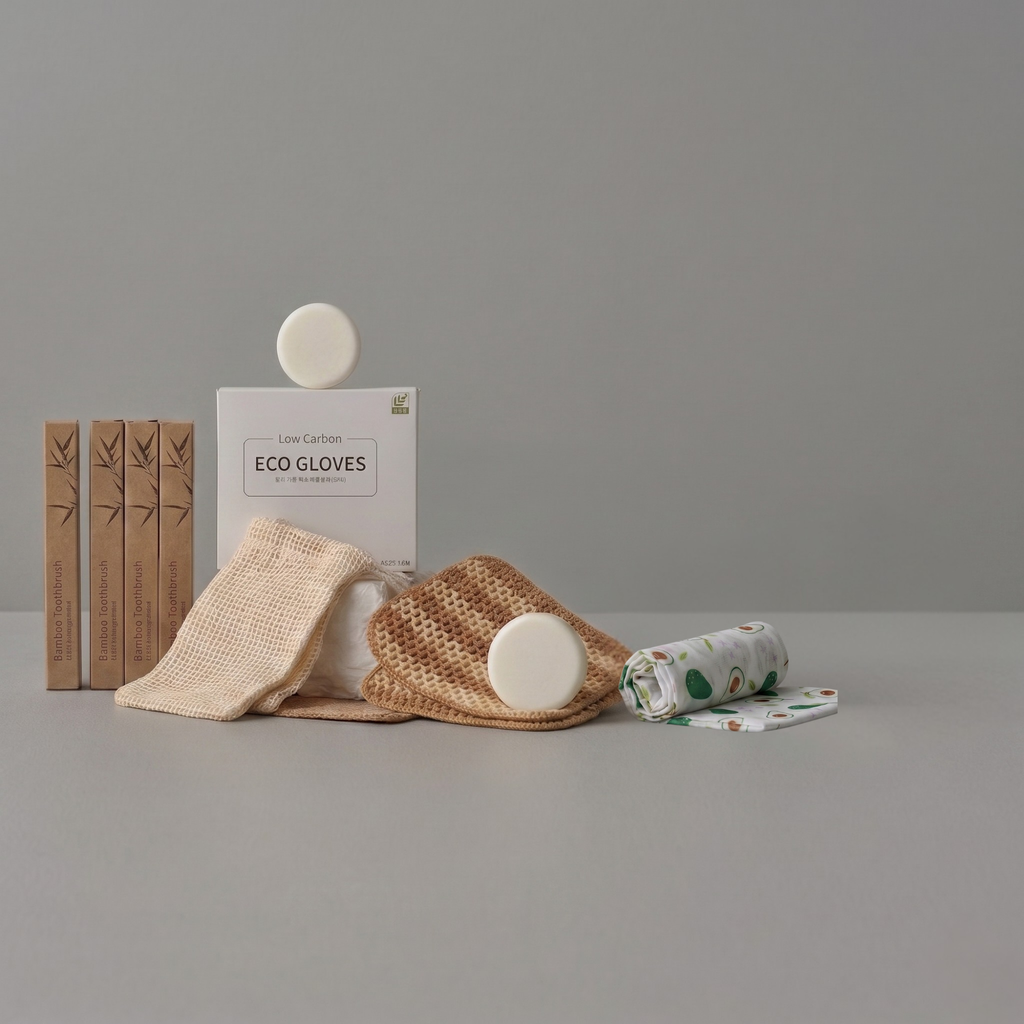 Kit Plant-Based Dish Soap	bomramtrove Zero Waste Home Starter Kit – Plant-Based Dish Soap, Eco-Friendly Korean Cleaning