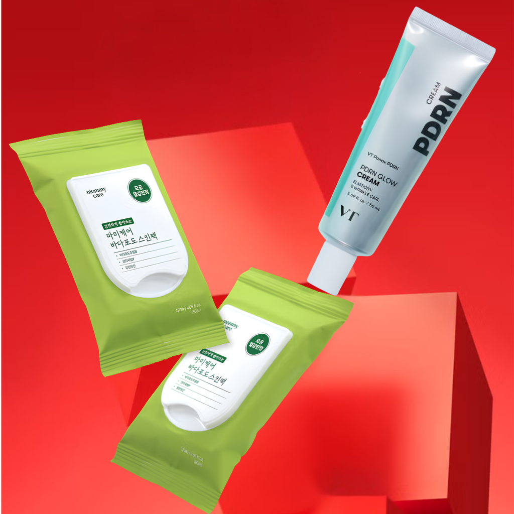 Sea Grape Skin Pack + VT PDRN Glow Cream | K-Beauty Glow Duo Set