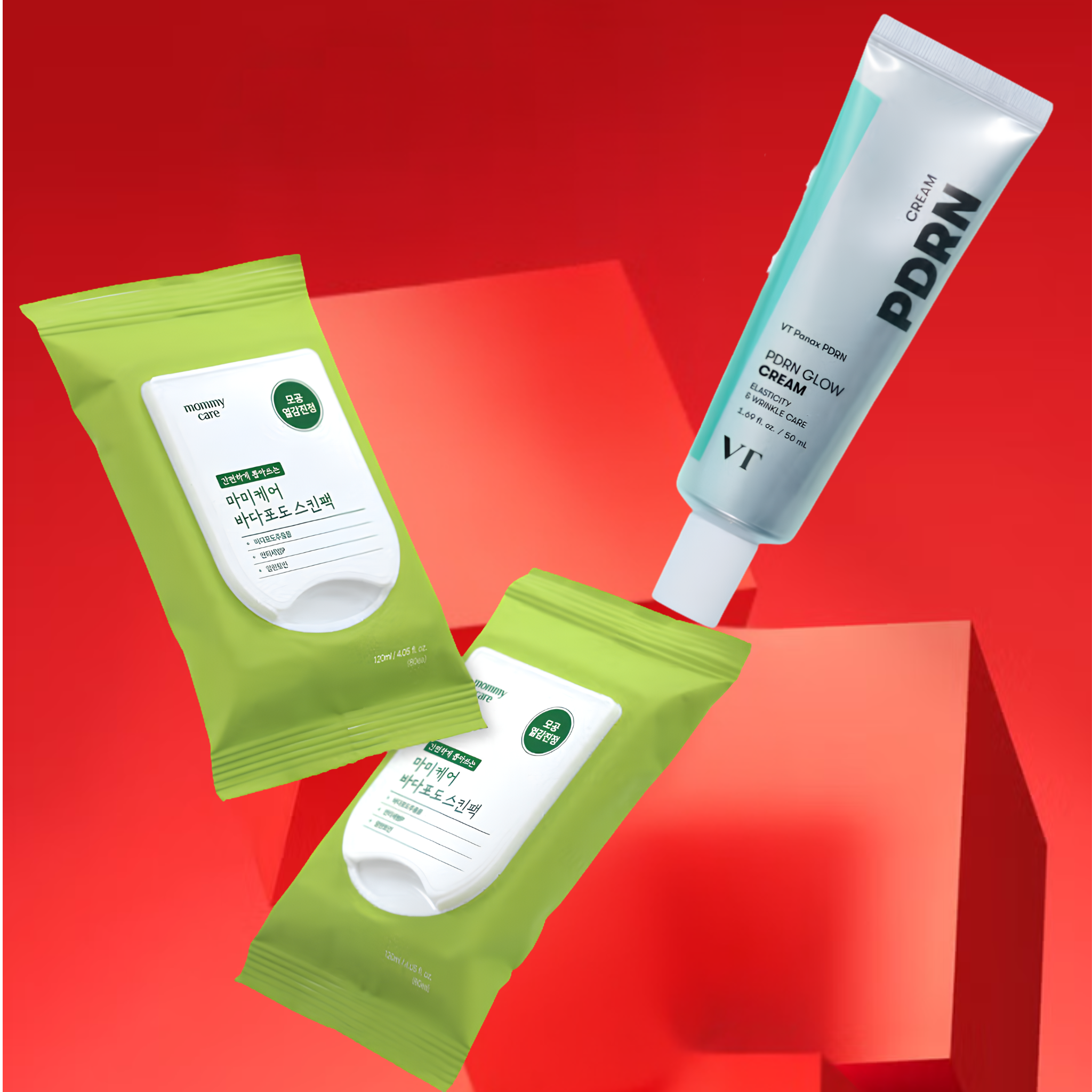 Sea Grape Skin Pack + VT PDRN Glow Cream | K-Beauty Glow Duo Set
