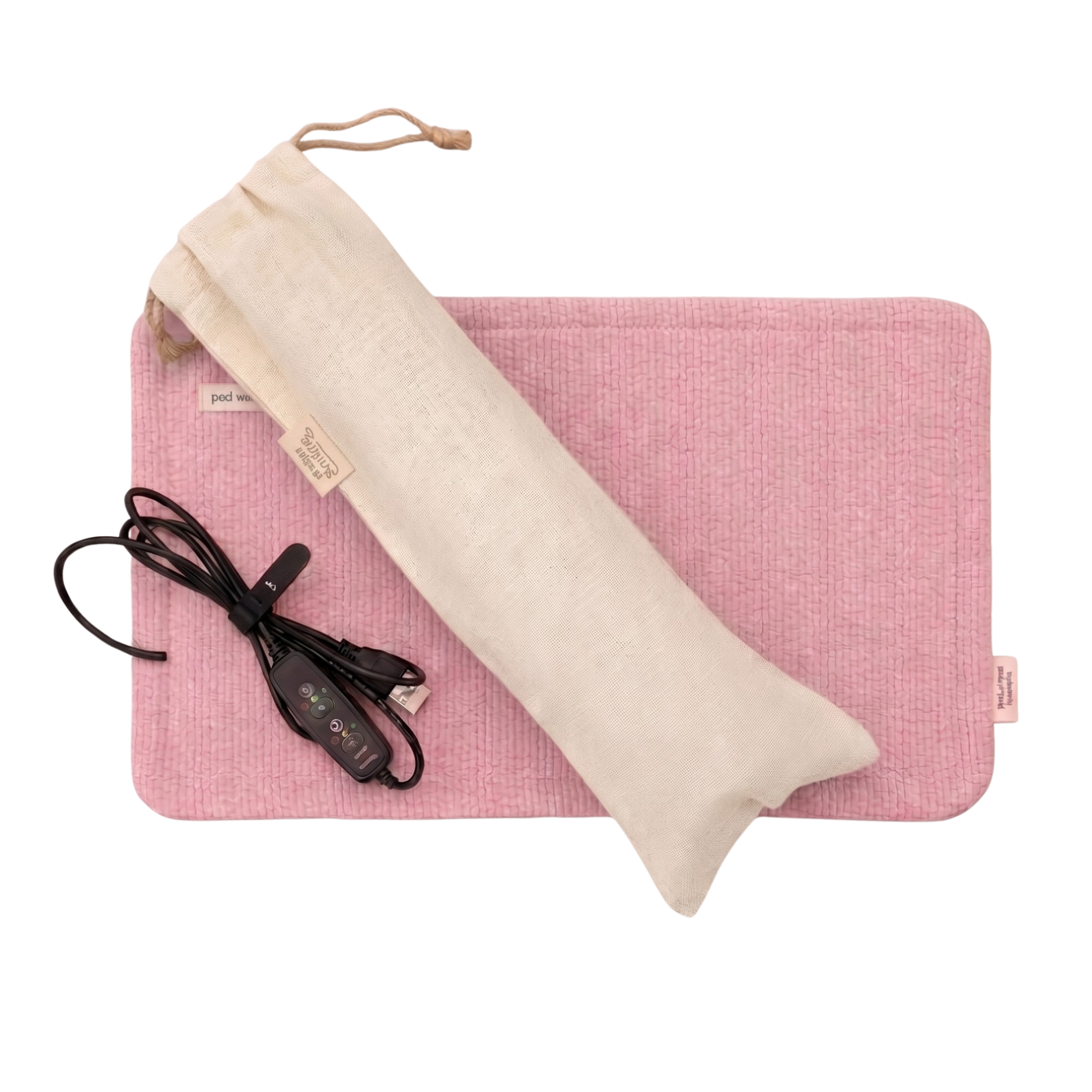 bomramtrove Far-Infrared Heating Pad – Portable Period & Back Pain Relief, Korean Health Device (Blue)