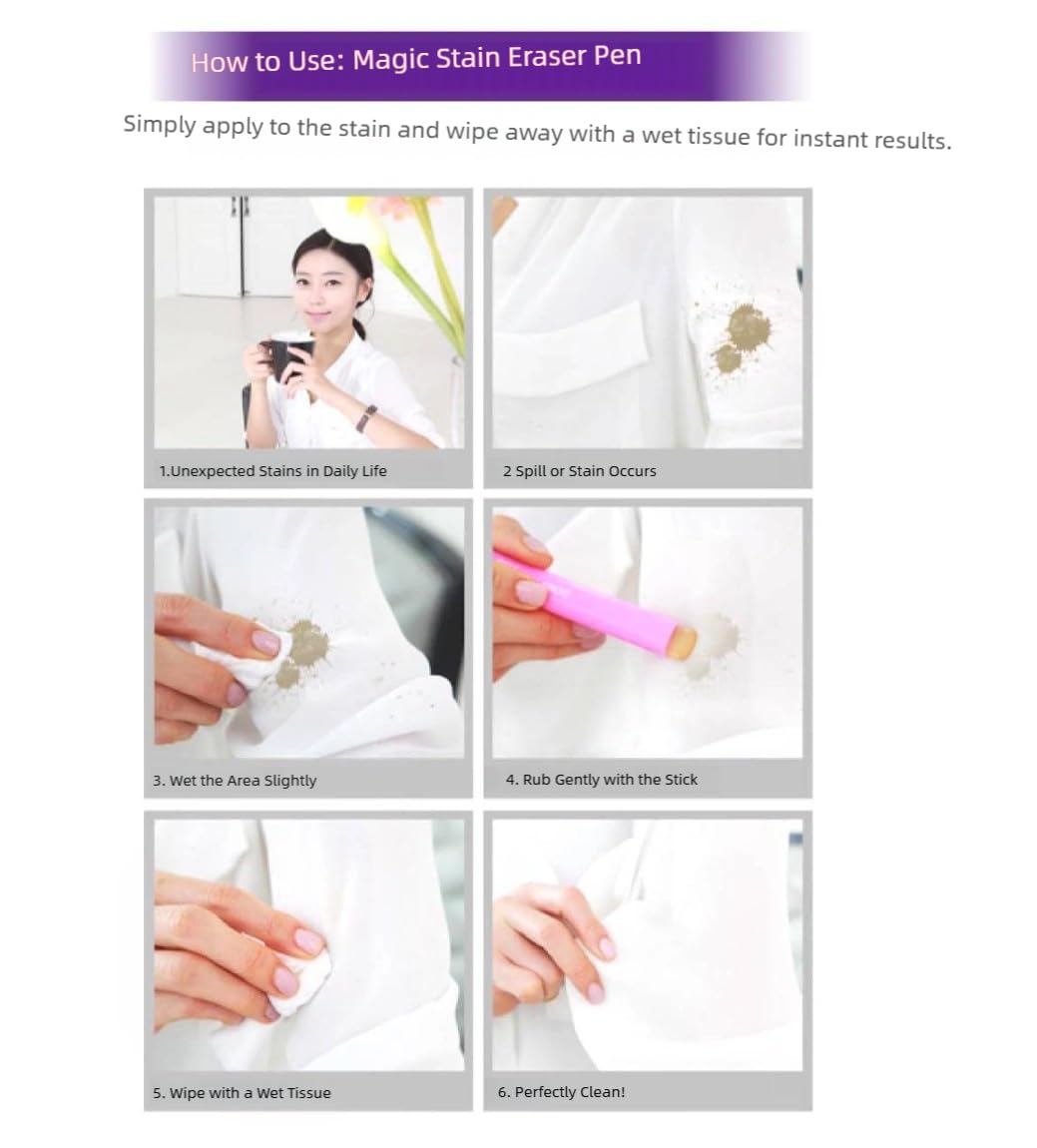K-Mom's Secret: Portable Instant Stain Remover Pen