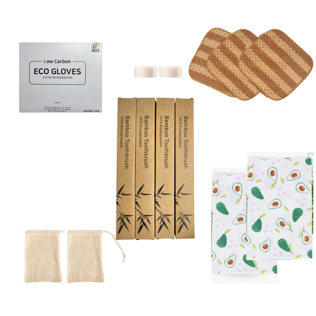 Kit Plant-Based Dish Soap	bomramtrove Zero Waste Home Starter Kit – Plant-Based Dish Soap, Eco-Friendly Korean Cleaning