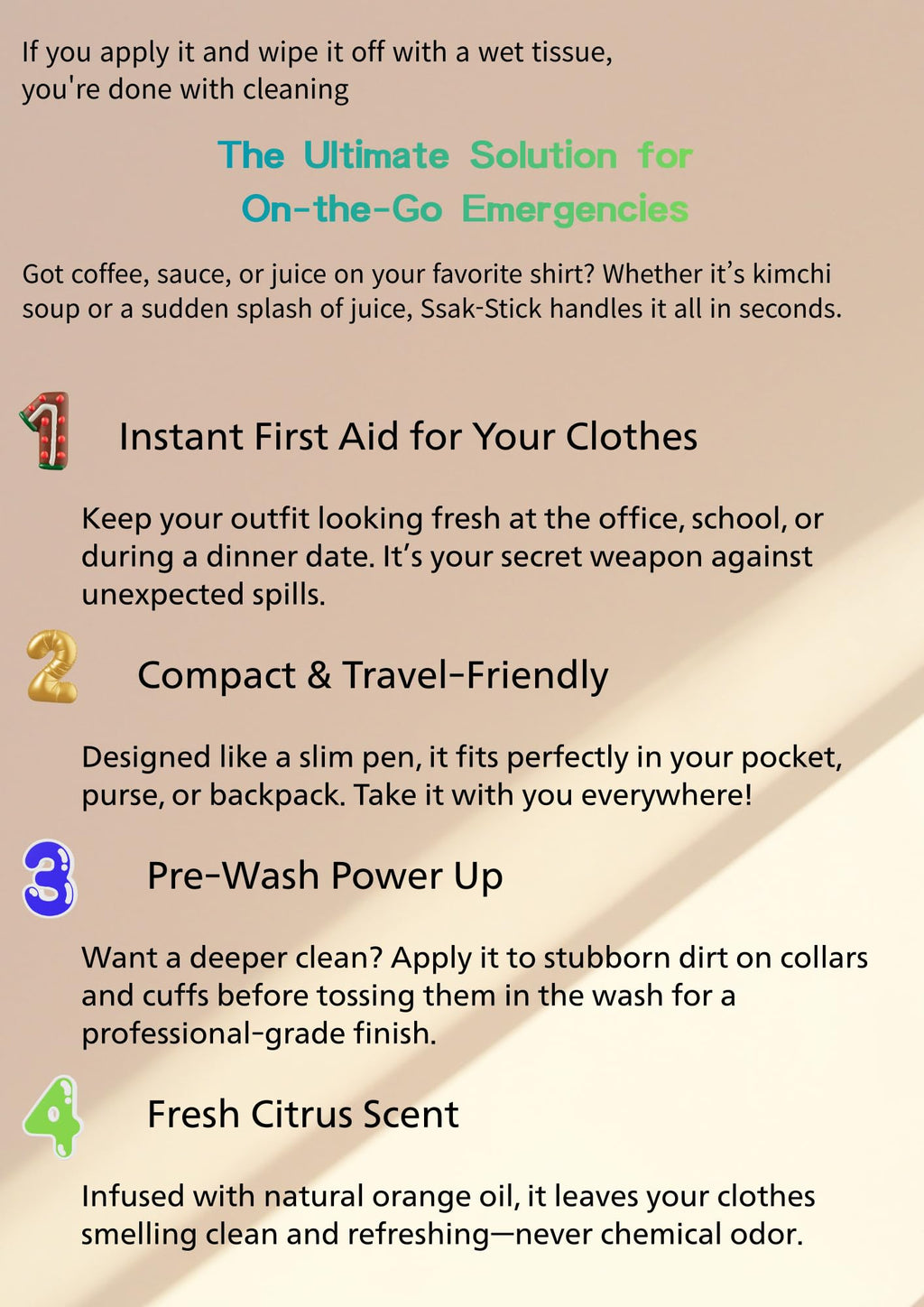 K-Mom's Secret: Portable Instant Stain Remover Pen